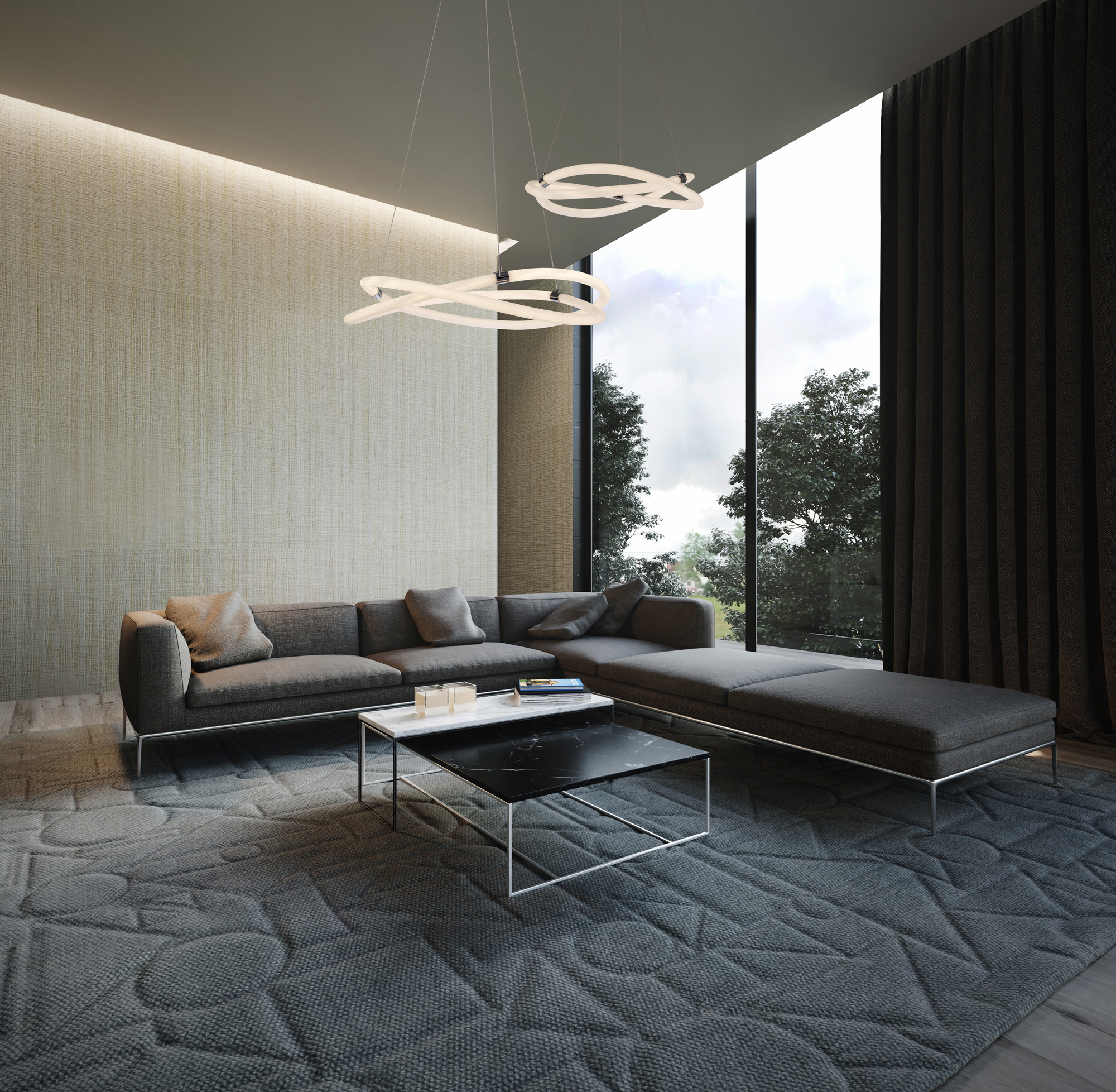 Infinity II Ceiling Lights Mantra Ring Pendants